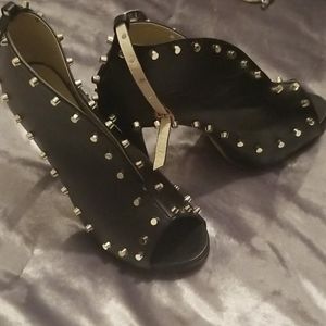 Studded Black Sandal